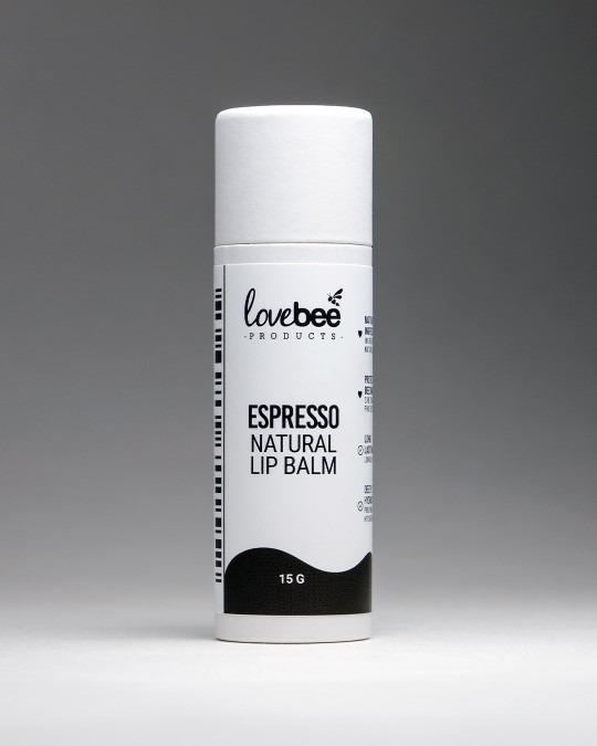 Espresso Natural Lip Balm Tube