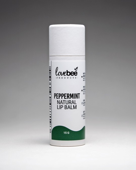 Peppermint Natural Lip Balm Tube