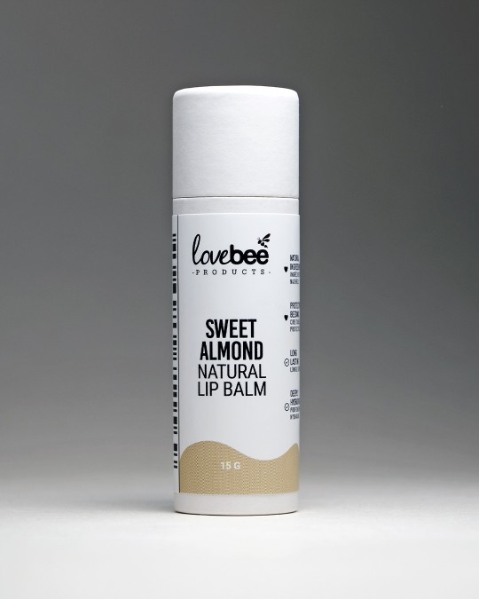 Sweet Almond Natural Lip Balm Tube