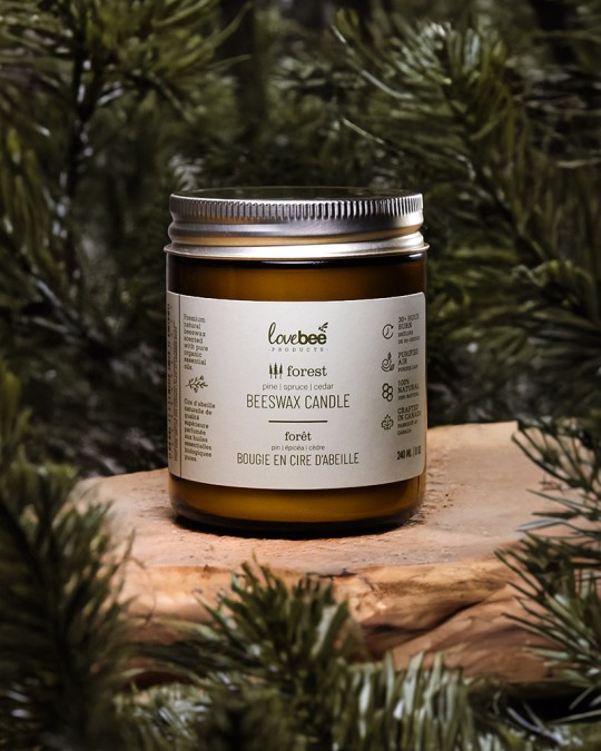 Forest Natural Beeswax Jar Candle